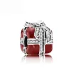 925 ciondoli in argento sterling per gioielli pandora perline braccialetti da donna perline Nuovo ciondolo in argento squisito cuore rosso