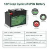 TIKKOPACK 12V 230Ah LiFePO4 Batteria 3KW Batteria agli ioni di litio fosfato con BMS per sistema di energia solare EU US Tax Free