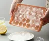 Dondurucu Mini Circle Ice Cube-Tray için Yuvarlak Buz Küp Tepsi Ice Ball Maker kalıp X 33pcs Sphere Buz Soğutucu Kokteyl Viski Çay Kahvesi SN776