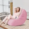 Chair Covers Round Bean Bag Small Orange Cover Simple Fabric Foldable Bedroom Terrace Relaxing Durable Colorful Sofas Chairs