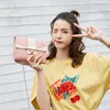 Evening Bags Women's Mini Contrast Color Cover Shoulder Square Bag Small Cute Metal Crossbody Mobile Phone Coin Purses For Women Korean