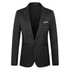 Men's Jackets Classic Blazers Formele avondjurk Suit jas Men Blazer Longsleeve Single Button Rapel Wedding Party Male