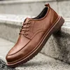 Dress Shoes Men Handmade Loafers Shoes Brogue Casual Shoes Men Genuine Leather Shoes Cargo Work Boots Business Casual Sneakers 230509