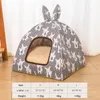 マット猫と犬のかわいい家猫甘いベッド温かいペットバスケット居心地の良い子猫ラウンジャークッションテント非常に柔らかい小さな犬と猫マットバッグ