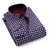 Męskie koszule plus rozmiar 4xl 2023 Plaid Flannelowa koszula miękka wygodna wiosna męska szczupła fit Business Busines