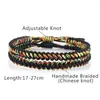 Bracelets de link 2pcs/conjunto de casais bracelete de corda conjuntos de nó artesanal para homens jóias acessórios ajustáveis ​​Bangles Friend Gifts