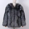 Pelliccia sintetica da donna YOLOAncora una volta giacca invernale da donna in vera pelle di alta qualità, calda e spessa, giacca naturale da donna