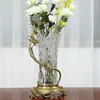 Vaser Crystal Vase High-End Luxury Pure Copper Bird Czech Importerad stor blommor Hemma vardagsrum Dekorationer DESGITIONER ANVÄNDNING