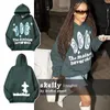 Puff Bluz Bluzy Mężczyźni High Street Vintage Green Pianka Wydruk Kapa z kapturem Duże rozmiar Pullover