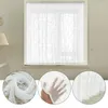 Cortinas de renda pastoral cortinas puras para a sala de estar janela de tule branca tule decoração de cortinas de decoração