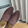 6Scarpe casual da uomo Mocassini LP piatti bassi scamosciati oxford in pelle di mucca Loros Piana Mocassini mocassini estivi da passeggio comfort mocassini slip on mocassini con suola in gomma con scatola EU35-46