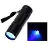 Lampes de poche de Camping en plein air lampes portatives UV 395nm 9 LED mini lampes de poche LED lampe torche LED très brillante