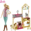 Bambole Original Farm Veterinary Set Doll Dress Up Clothes Toy Girl Regalo di compleanno di Natale Big Box DHB71 230508