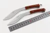 1 sztuk mały nóż maczeta 440C satynowe ostrze Full Tang drewniana rękojeść ostrza stałe noże odkryty Camping piesze wycieczki wędkarstwo nóż survivalowy z nylonową osłoną