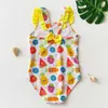 Children's Swimwear 2-10Y toddler baby one piece girl fruit children's beach swimsuit P230602