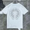 купить Классические мужские футболки Высококачественный бренд с круглым вырезом и короткими рукавами Футболки Ch T-shirts Sweater Casual Heart Horseshoe Sanskrit Cross Print