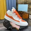 Lavin Luxury Leather Curb Sneakers Scarpe eleganti firmate per uomo Donna Stringate Straordinaria sneaker casual Pelle di vitello piatta Suola in gomma Nappa Scarpe da ginnastica da uomo