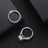 Anéis de banda Knobspin D VVS1 Moissanite Rings para mulheres Sparkling Diamond Bridal Sets com GRA S925 STERLING SLIVE