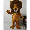 Lion mascot costume top caricot anime thème du personnage carnaval unisexe adultes taille de Noël d'anniversaire de fête de tenue d'extérieur