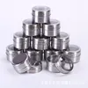 100pcs/lot Magnetic Spice Jars Set With Spice Labels Stainless Steel Seasoning Pepper Spice Storage Jars Tins with Shaker Lids