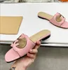 Womens Summer Slipper G Slides Ladies Slippers Sandals Sandals Flat Heel Fashion Propeledile Leather Casual Comfin