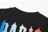 T-shirt de roupas de moda de grife Trapstar Paris Limited Carta impressa de manga curta camiseta de rua solta algodão casual masculino top verão luxo casual algodão Str