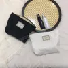 Borsa per cosmetici con fiori jacquard vintage minimalista di grande capacità Borsa in tela da donna Borsa da viaggio portatile con pochette per trucco