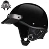 Motorcykelhjälmar Retro Vintage Moto Bike Motorcykel Helm Dot Motor Hjälm Motocross