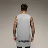 Tanktops für Herren Muscleguys Bodybuilding Kleidung Fitness Tanktops Herren Extend Cut Off Dropped Armholes Sport Weste Gym Workout Ärmelloses Shirt 230508