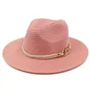 Cappelli a tesa larga Stingy cappelli di paglia da donna fedora per cappello estivo femminile vacanza al mare spiaggia rete sole rosso 230508