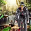 Racingjackor Cycling Raincoat Outdoor Sports Vattentät Rain Outwear Bike Running Bicycle Rainwear Light Dark Grey Handing Equipment