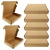 10PCS Express Kraft Board Boxes Ustawiaj zestaw do pakowania papieru do przechowywania