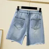 Kvinnors shorts shorts kvinna denim solid hål tassel fickor all-match streetwear koreansk rak enkel sommar cool retro vintage damer 230509