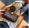 НОВАЯ последняя классическая женская сумка-кошелек 3A в 1 с цветочным принтом для маджонга с рамкой двухсторонняя сумка через плечо с широким цепным плечевым ремнем