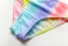 Two-Pieces Children Swimwear Rainbow Girls Swimwear Baby Kids Biquini Infantil Swimsuit Bikini Girl New Summer Bathing Suit