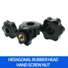 NOWOŚĆ 10/5 szt. M5 M8 M8 M10 Plum Ręczne Dokręcenie nakrętki Uchwyt Nić STAR MECHANICZNE Black Thumb Nuts Clamping Knob Nakrętki