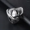 Cluster Rings S7 Skull Ring Black Eye Headset Ghost Punk Personality Men's Jewelry Nightclub Accessories Wholesale