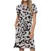 Casual Dresses Summer For Women Printed Short Loose Beach Women's Dress Fashionable Elegant Woman 2023 Trendy