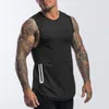 TOPS MANS TOPS Sports Mens Color Muscle Fitness Summer Models European and American Sports Quickdrying Quickding 230509