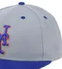 Partihandel Hot Brand New York Baseball Caps Sox Cr La KC NY Gorras Bones Casual Outdoor Sports for Men Women Fited Hats Full Stensed Design Size Caps Chapeau A2