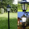 Solar Garden Stake Lights IP65 Waterdicht Zeer efficiënte paneel Wand gemonteerd Street Hek Licht Outdoor Decor Lamp