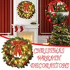装飾的な花のライトアンドル装飾の花輪ボール小さな色のクリスマスの白い家の装飾