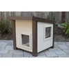 Mats Feimini Cat House Waterproof Sunscreen Antiseptic Small House Outdoor Wild Cat House Large Dog Pet Kennel Solid Wood Dog House