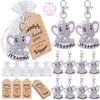 Party Favor Un groupe de 20 bébés accueillent la fête pour rendre des cadeaux de différentes couleurs porte-clés bébé éléphant sac de sable dur transparent 230508