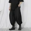 Pantaloni da uomo Pantaloni alla zuava da uomo Primavera e autunno Stile Stage Casual Super sciolto Tridimensionale Grandi dimensioni Nove minuti