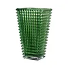 装飾プレートさまざまな色の北欧の肥厚クリスタル花瓶ガラス透明なユリ植物リビングルームテーブルフラワーアレンジ230508