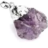 Pendanthalsband Natural Stone Quartz Crystal Necklace For Women Healing Stones S Shape Pärlor Amethysts Men Y23