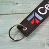 Вышивка Cessna Keychain Fashion Trinket Black Phone Strap Aviation Key Chain для авиационного подарка кольцо