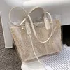 Evening Bags Transparent PVC Straw Shoulder For Women 2023 Summer Fashion Tassel Ladies Handbags Big Capacity Beach Bag Bolsas