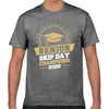 Męskie koszule topy koszula mężczyźni Mężczyźni senior Skip Day Champions klasa 2023 mody biały maniak Krótki męski tshirt xxxl